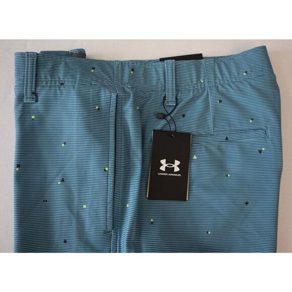 Under Armour 1377303-414 Men's Sz 34 Static Blue UA Golf Printed 10" Shorts - Picture 7 of 10